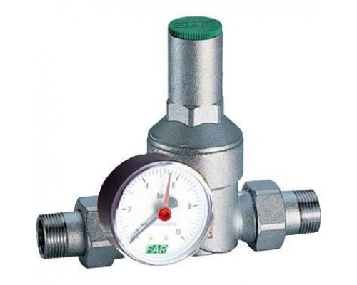 FAR  FAR Редуктор хром. 1/2  (НР-НР), с манометром (FA 2815 12)