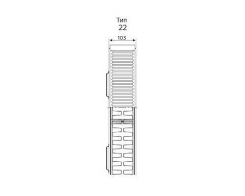 Стальной панельный радиатор ROMMER Compact 22/300/2800 боковое подключение RRS-2010-223280 (RRS-2010-223280) Стальной панельный радиатор ROMMER Compact 22/300/2800 боковое подключение RRS-2010-223280 (RRS-2010-223280)