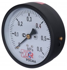 Манометр РОСМА 100 мм 150 градусов 1/2 давление 0.6 МРа ТМ-510Т (00000000906)