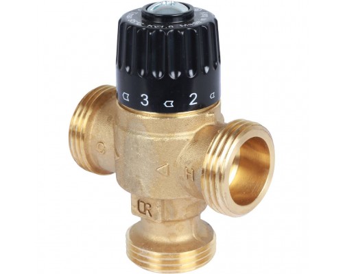Термостатический смесительный клапан для систем отопления и ГВС STOUT 30-65°С KV 1,8 SVM-0125-186525 (SVM-0125-186525)