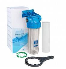 Магистральный фильтр AquaFilter 10SL, с воздушным клапаном, латунная резьба 1 (FHPR1-B1-AQ)
