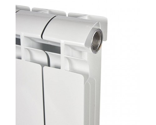 Радиатор алюминиевый STOUT ALPHA 500 6 секций боковое подключение (белый RAL 9016) SRA-2310-050006 (SRA-2310-050006)