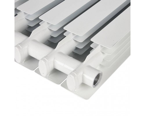 Радиатор алюминиевый STOUT ALPHA 500 6 секций боковое подключение (белый RAL 9016) SRA-2310-050006 (SRA-2310-050006)