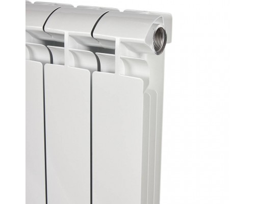 Радиатор алюминиевый STOUT ALPHA 500 10 секций боковое подключение (белый RAL 9016) SRA-2310-050010 (SRA-2310-050010)