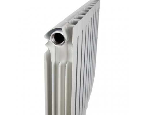 Радиатор алюминиевый STOUT ALPHA 500 10 секций боковое подключение (белый RAL 9016) SRA-2310-050010 (SRA-2310-050010)