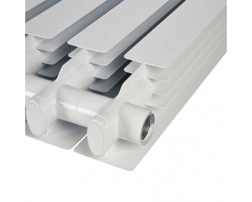 Радиатор алюминиевый STOUT ALPHA 500 10 секций боковое подключение (белый RAL 9016) SRA-2310-050010 (SRA-2310-050010)