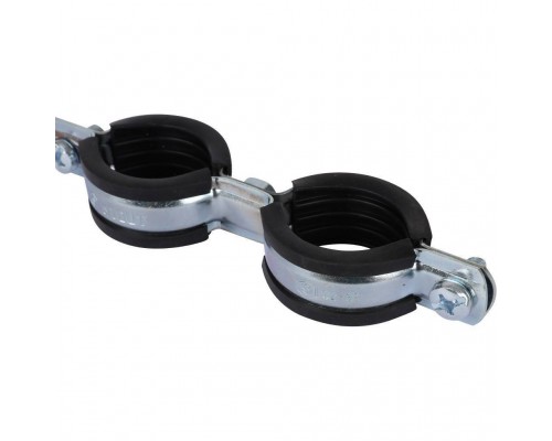 Комплект двойной хомут для труб STOUT хомут+шпилька шуруп +дюбель пластиковый 1 (32-35) (SAC-0020-200001)