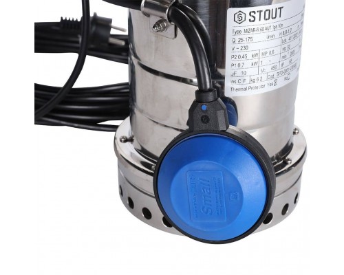 Насос дренажный STOUT с поплавком SPD-0001-200450 (SPD-0001-200450) Насос дренажный STOUT с поплавком SPD-0001-200450 (SPD-0001-200450)