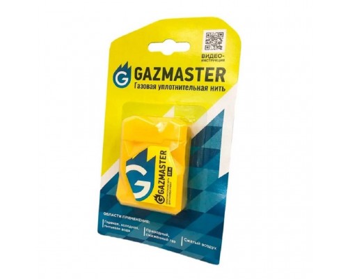 Уплотнительная нить СантехМастерГель GAZMASTER, 25 метров, бокс, блистер (61160) Уплотнительная нить СантехМастерГель GAZMASTER, 25 метров, бокс, блистер (61160)