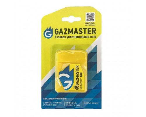 Уплотнительная нить СантехМастерГель GAZMASTER, 25 метров, бокс, блистер (61160) Уплотнительная нить СантехМастерГель GAZMASTER, 25 метров, бокс, блистер (61160)