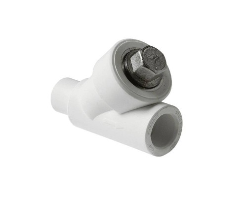 Фильтр сетчатый косой Pro Aqua d= 40 PP-R Н-В Белый (PA450014)