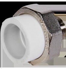 Муфта комбинированная Pro Aqua d=32-3/4 PP-R разъемная (американка) НР Белая (PA21016)