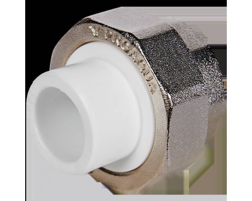 Муфта комбинированная Pro Aqua d=20-1/2 PP-R разъемная (американка) ВР Белая (PA20008) Муфта комбинированная Pro Aqua d=20-1/2 PP-R разъемная (американка) ВР Белая (PA20008)
