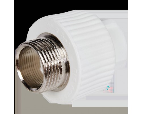 Муфта комбинированная Pro Aqua d= 20-3/4 PP-R НР Белая (PA23010P)