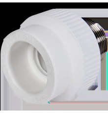 Муфта комбинированная Pro Aqua d= 40-1.1/4 PP-R под ключ НР Белая (PA23520P)