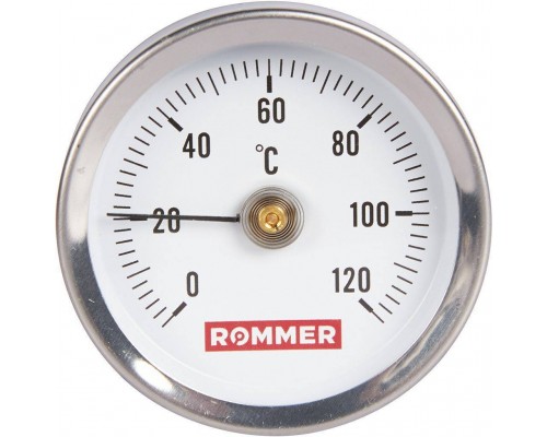 Термометр биметаллический накладной ROMMER 63 мм 120 градусов с пружиной 1/2 (RIM-0004-630015) Термометр биметаллический накладной ROMMER 63 мм 120 градусов с пружиной 1/2 (RIM-0004-630015)
