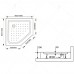 Душевой поддон трапеция RGW LUX/TN-TR 1000x1000