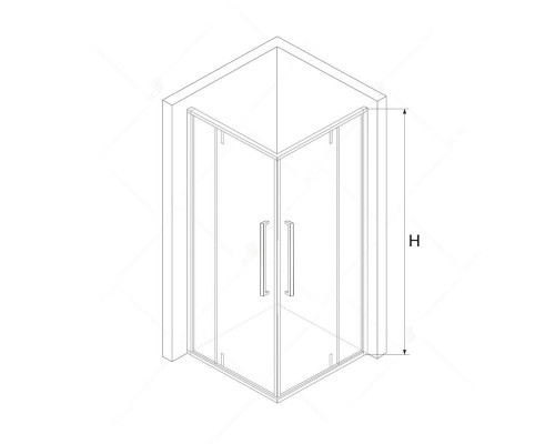 Душевой уголок с распашными дверями на петлях - RGW SV-33 900x900 Душевой уголок с распашными дверями на петлях - RGW SV-33 900x900