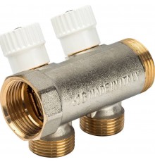 2-х ходовой коллектор LUXOR с перекрывающими кранами CP 452 (G1xG3/4 EK) (68513502)