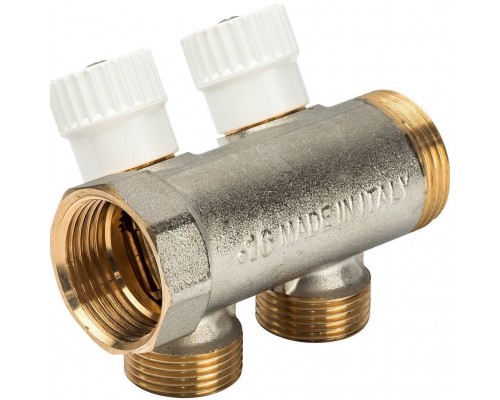 2-х ходовой коллектор LUXOR с перекрывающими кранами CP 452 (G1xG3/4 EK) (68513502)