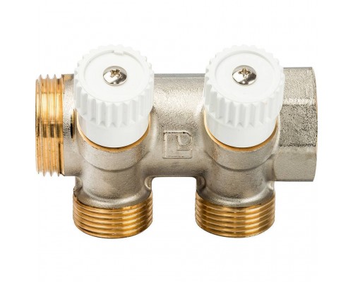 2-х ходовой коллектор LUXOR с перекрывающими кранами CP 452 (G1xG3/4 EK) (68513502)