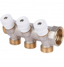 3-х ходовой коллектор LUXOR с перекрывающими кранами CP 453 (G1xG3/4 EK) (68513503 )