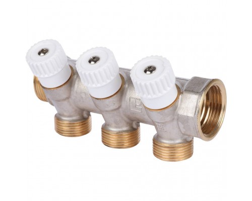 3-х ходовой коллектор LUXOR с перекрывающими кранами CP 453 (G1xG3/4 EK) (68513503 )