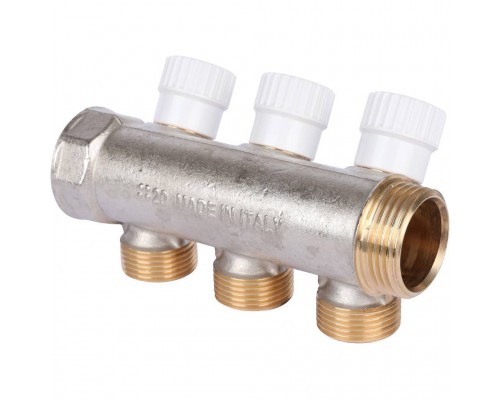 3-х ходовой коллектор LUXOR с перекрывающими кранами CP 453 (G1xG3/4 EK) (68513503 )