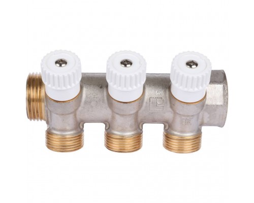 3-х ходовой коллектор LUXOR с перекрывающими кранами CP 453 (G1xG3/4 EK) (68513503 )