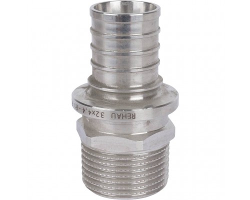 *11377521001 REHAU RAUTITAN Переходник из нерж. стали с наружной резьбой 32 - R 1 для труб из сшит полиэтил аксиальный (11377521001)
