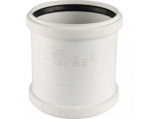 Муфта двухраструбная REHAU RAUPIANO PLUS 110 11214941001 (11214941001)