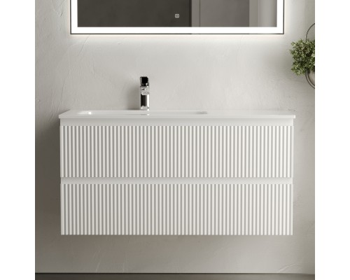 Тумба с раковиной Sancos Snob R 100 см, L, bianco