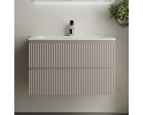 Тумба с раковиной Sancos Snob R 80 см, doha soft