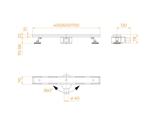 Душевой трап RGW SDR-08