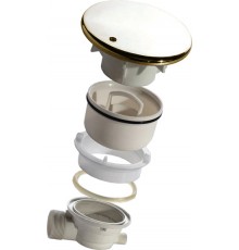 Сифон для поддона RGW Velplex QYD-01-gold золото 90 мм