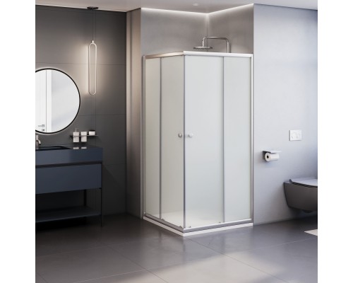 Душевой уголок квадратный, раздвижной у угла - TN-206-J 900x900