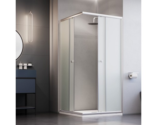 Душевой уголок квадратный, раздвижной у угла - TN-206-J 900x900