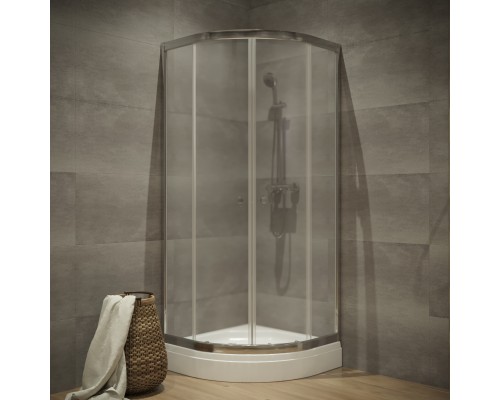 Душевой уголок Triton Альфа -хром Щ0000049615 100х100 с поддоном