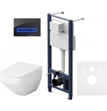 Комплект AM.PM Inspire V2.0 IS450A38.CCC50A сиденье с электронным биде, сенсорная кнопка