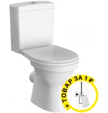 Унитаз-компакт Norm Eisberg 9844B099-7201 с микролифтом + держатель туалетной бумаги