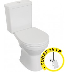 Унитаз-компакт Norm Eisberg 9844B099-7202 с микролифтом + держатель туалетной бумаги