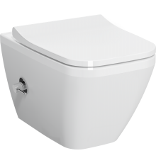 Унитаз подвесной VitrA Integra Square 7082B003-7209 с функцией биде и встроенным смесителем