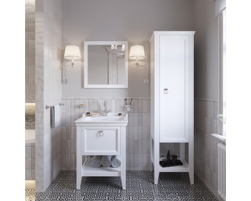 Мебель для ванной комнаты VitrA Valarte 65 матовая белая с зеркалом VitrA Valarte 65