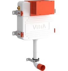 Смывной бачок скрытого монтажа VitrA 800-2020 с кнопкой смыва, хром