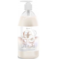 Крем-мыло Grass Milana жемчужное, с дозатором, гипоаллергенное, увлажняющее, 1000 мл