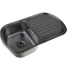 Мойка кухонная Zorg Inox PVD SZR 7749  GRAFIT графит