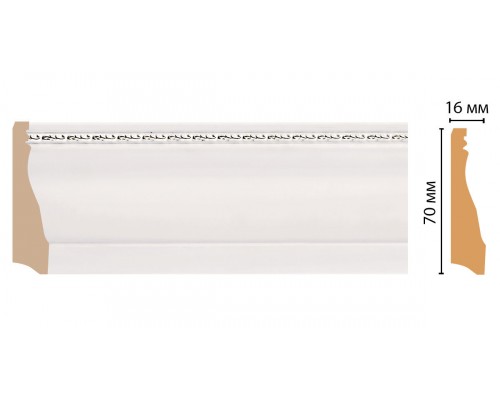 Плинтус напольный DECOMASTER 193-60 ДМ (70*16*2400 мм)
