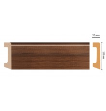 Плинтус напольный DECOMASTER D234-74ДМ (58*16*2400 мм)