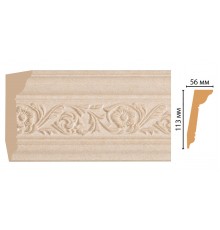 Плинтус потолочный DECOMASTER 129D-18D (113*56*2400мм)