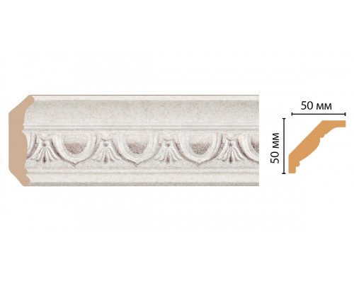Плинтус потолочный DECOMASTER 155D-19D (50*50*2400мм)